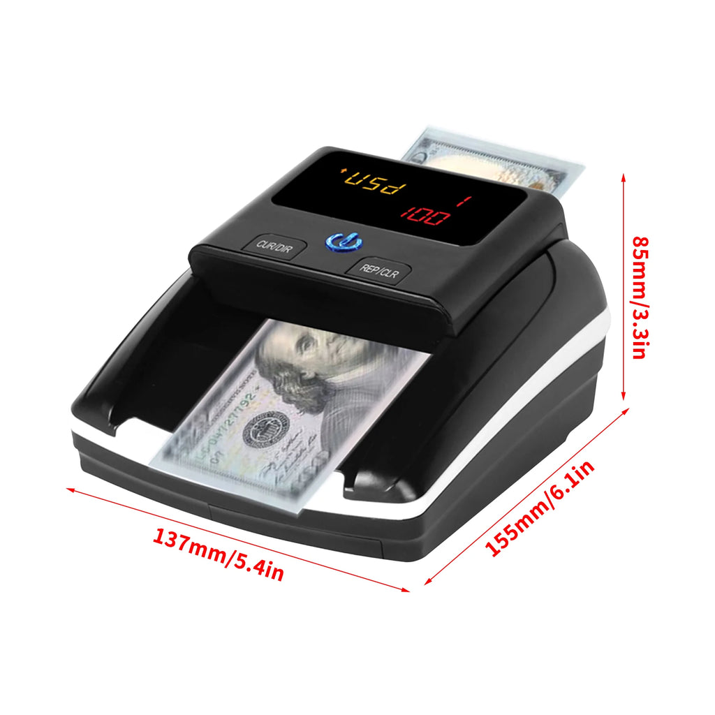 Portable Mini Money Counter & Counterfeit Bill Detector
