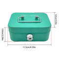 Money Safe Box Lockable Cash Box With Key,Portable Piggy Box Made Of Metal Small Security Lock Box Sturdy Coin Boxes For Kids