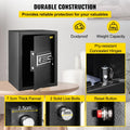 Large biometric security safe, 2.1 cu ft, front view with fingerprint and keypad lock
