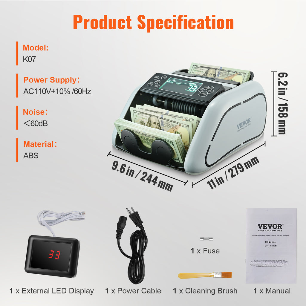 Money counter machine – counting mixed bills