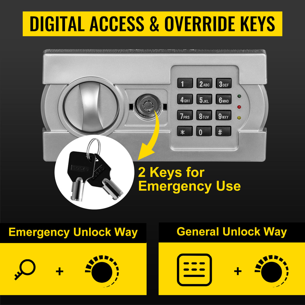 Digital depository safe – size dimensions